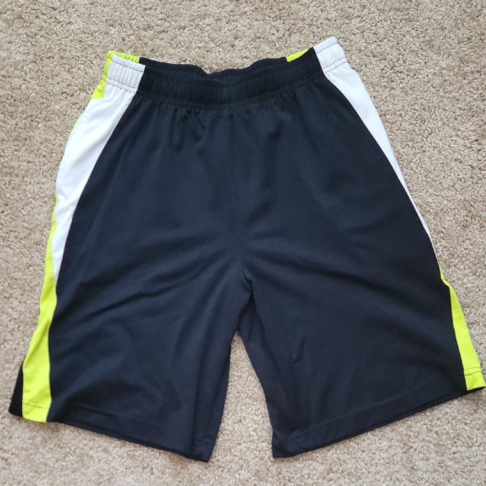 Tek Gear Black and White Athletic Shorts Elastic Waistband